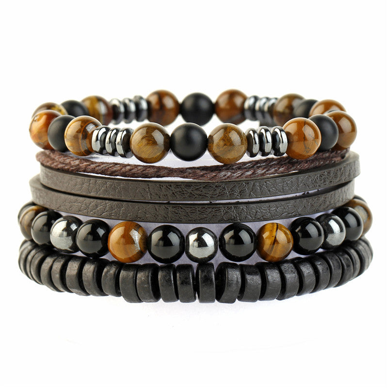 Pulsera de piedra de piedra volcánica de piedra volcánica al por mayor.